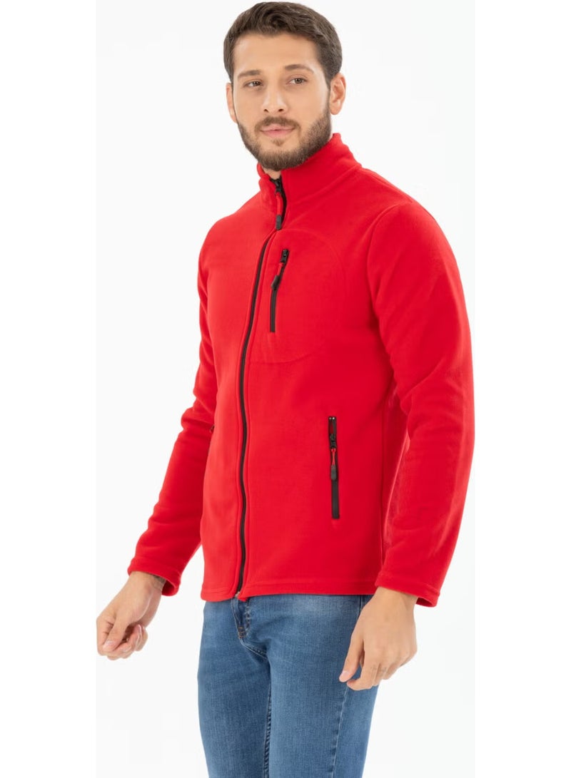 Four Man Men's Polar Fleece Three Pocket Softshell - Image 4